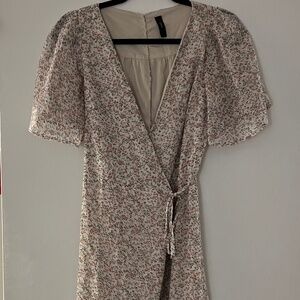 Y.A.S Floral Wrap Maxi Dress — Size Small